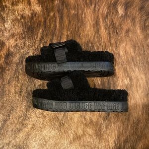 UGG Fluffita Platform Slides Sz 7